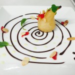 Le dessert « poire au chocolat » du chef Roth