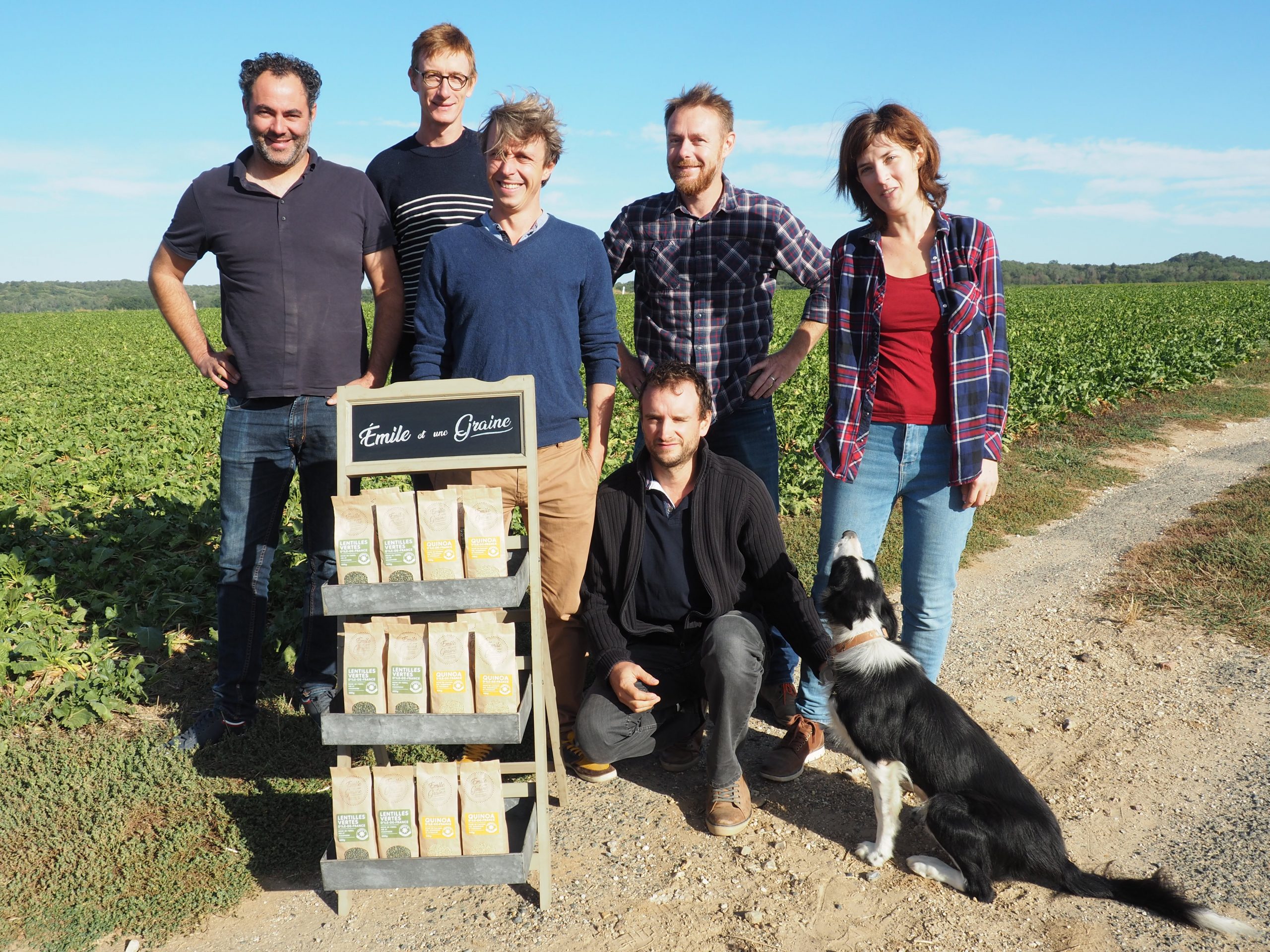 portrait emile et une graine champs quinoa lentilles agriculteurs