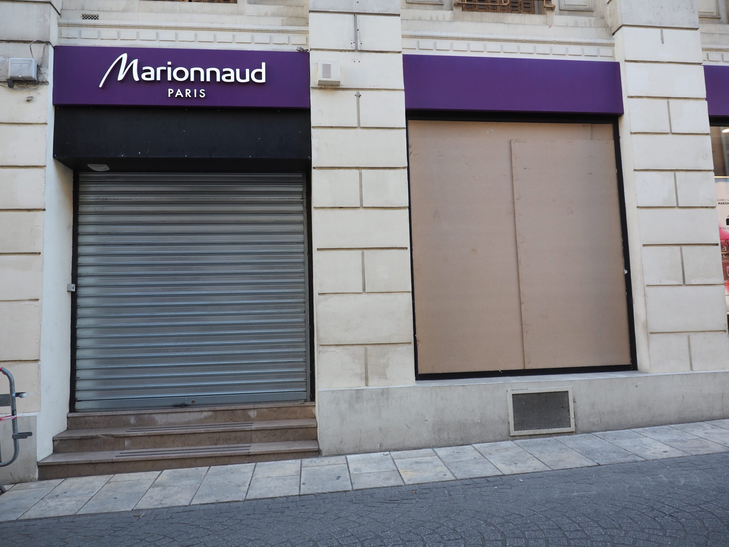 magasin marionnaud fermeture vol