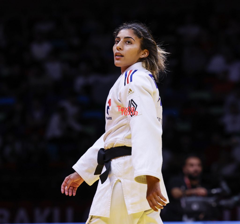 Shirine Boukli a vu son rêve d'or s'envoler en quarts de finale. ©IJF