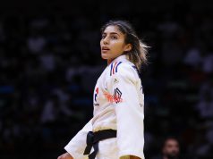 Shirine Boukli a vu son rêve d'or s'envoler en quarts de finale. ©IJF